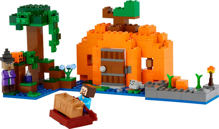 LEGO Minecraft La ferme de citrouilles 21248 ; Ensemble de jeu de construction (257 pièces)