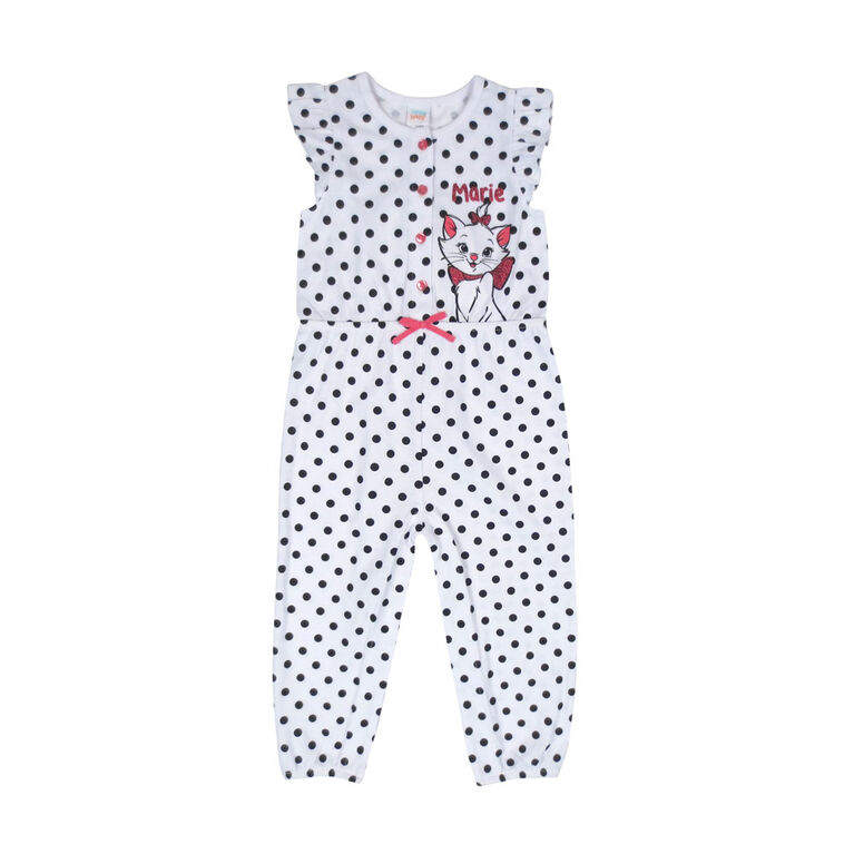 Disney Marie 1 piece Romper - White, 12 months