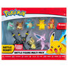 Pok&eacute;mon - Multipaquet de figurines de combat - Bulbizarre (Bulbasaur), Carapuce (Squirtle), Pikachu, &Eacute;voli (Eevee), Mimiqui (Mimikyu), Noctali (Umbreon) and Mentali (Espeon)