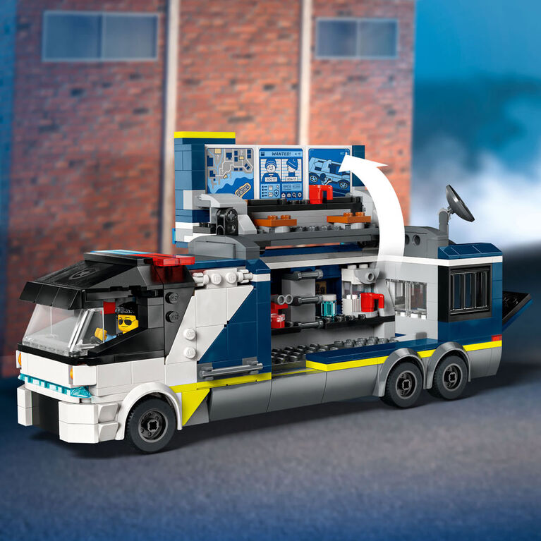 Jouet LEGO City Le camion laboratoire mobile de la police scientifique 60418
