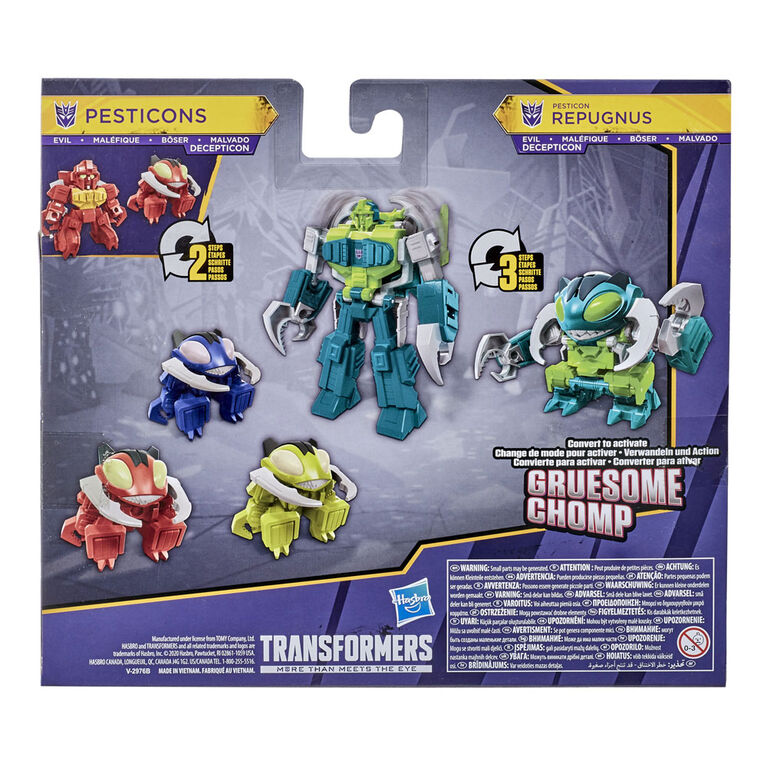 Transformers Bumblebee Cyberverse Adventures Cybertronian Villains Repugnus Revenge Pesticon 4 Pack Toy - R Exclusive