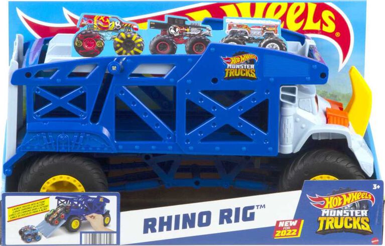 Hot Wheels -  Monster Trucks - Transporteur monstre Monster Trucks - Rhino Rig