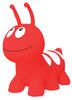 My First Jumpy Wormy - red