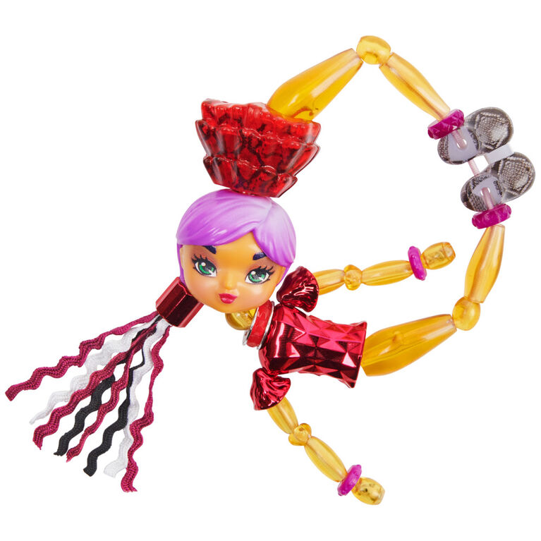 Twisty Girlz, Series 2, Ruby Spark Transforming Doll to Collectible Bracelet with Mystery Twisty Petz