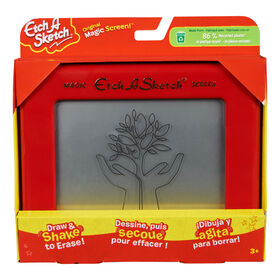 Etch A Sketch, Original Magic Screen, 86% Recycled Plastic, Sustainably-minded Classic Kids Creativity Toy