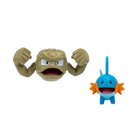 Pokémon - Paquet de figurines de combat - Gobou (Mudkip) et Racaillou (Geodude)