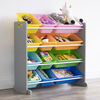 Humble Crew Grey Toy Storage Organizer with 12 Storage Bins