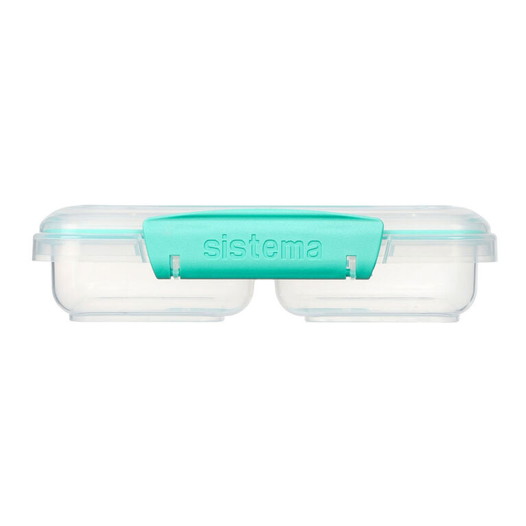 Sistema To Go Small Split Food Snack Container, 350 mL, Colour May Vary, 1 Pack