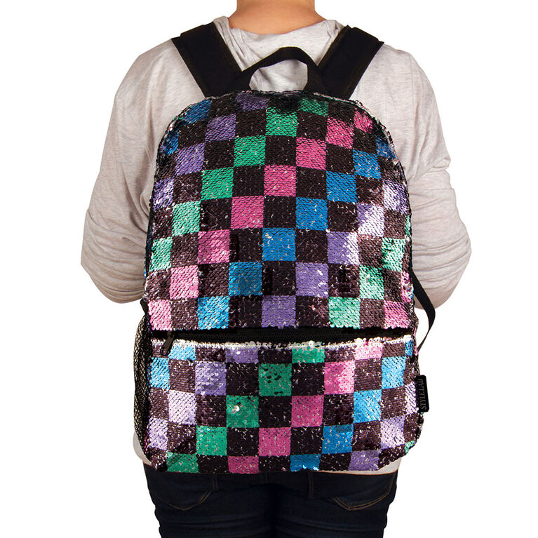 Fashion Angels - Checkerboard Magic Sequin Backpack