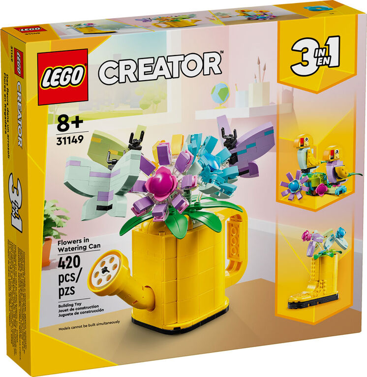 LEGO Creator 3 in 1 Flowers in Watering Can Building Toy 31149