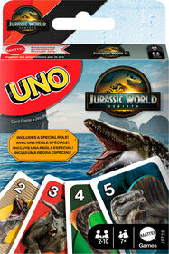 UNO-Jeu de cartes Jurassic World Renaissance-pour toute la famille