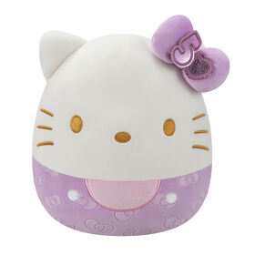 Peluche Squishmallows 8" - Hello Kitty 50th Anniversary Embossed Bows : Hello Kitty Violet