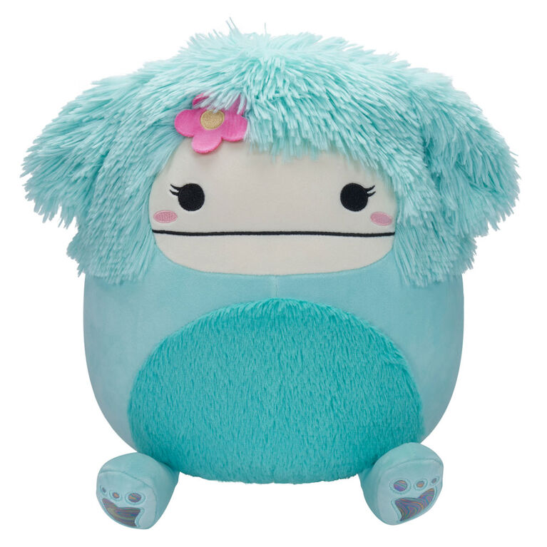 Squishmallows 12" - Joelle the Teal Bigfoot with Flower Pin