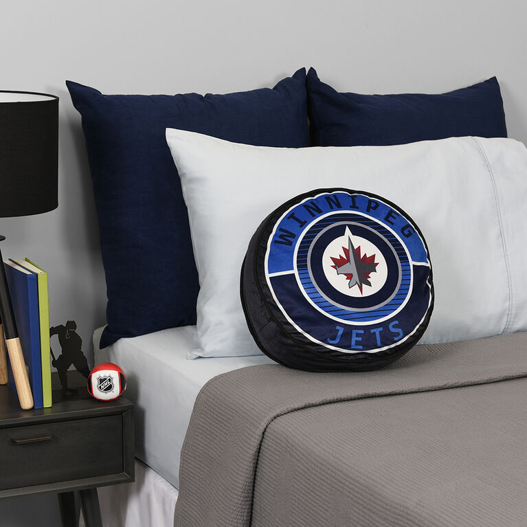 NHL Winnipeg Jets Puck Pillow (14x14") Toys R Us Canada