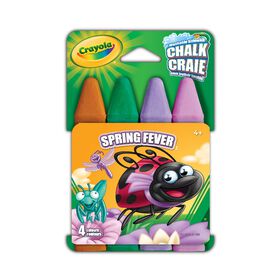 Crayola - Sidewalk Chalk - Spring Fever - 4 Colours - Colours vary