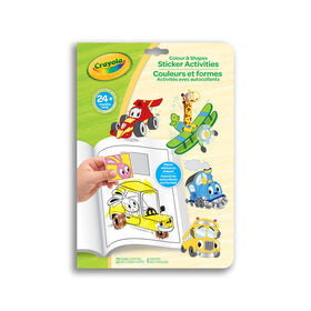 Couleurs et formes - Activités avec autocollants de véhicules en folie Crayola - Édition anglaise