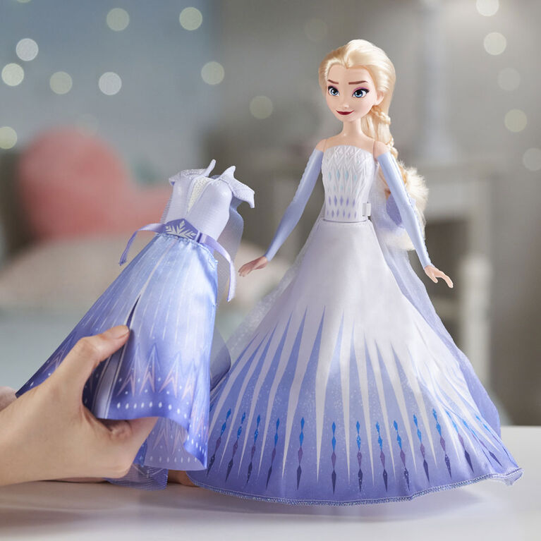 Disney's Frozen 2 Elsa's Transformation Fashion Doll With 2 Outfits and 2 Hair Styles