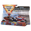 Monster Jam, Monster trucks El Toro Loco vs Cyclops officiels qui changent de couleur en métal moulé, échelle 1:64