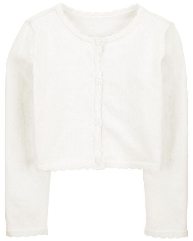 Carter's Button Front Cardigan Ivory 5T