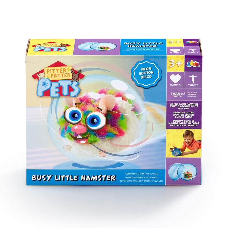 Pitter Patter Pets Busy Little Hamster Neon - Multi - R Exclusive