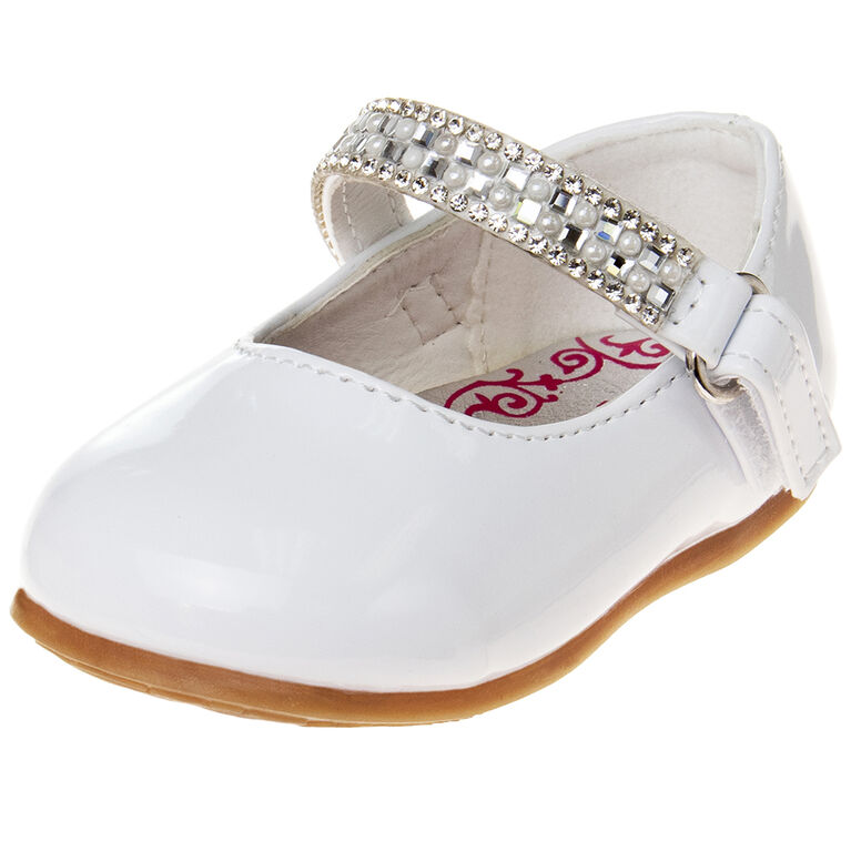 Chaussures habill&eacute;es blanches pour b&eacute;b&eacute;s taille 6