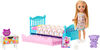 Barbie - Club Chelsea - Poupée et coffret de jeu - Heure du coucher.
