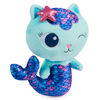 Gabby's Dollhouse, 8-inch MerCat Purr-ific Plush Toy, Stuffed Animal Kids Toys