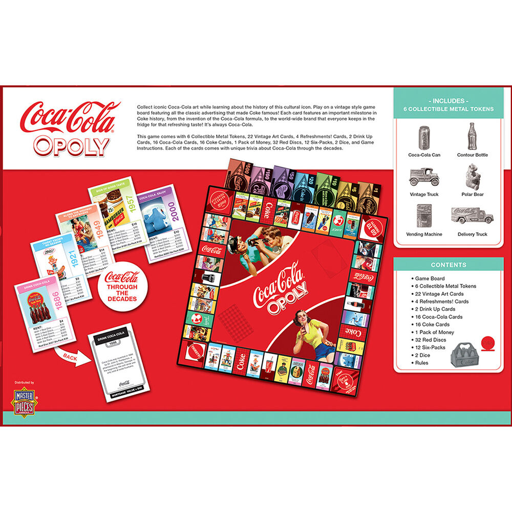 Masterpieces Puzzle Company Coca-Cola Opoly Board Game - English Edition