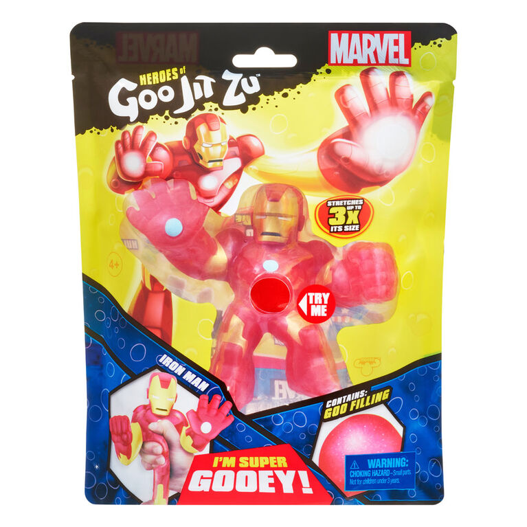 Heroes Of Goo Jit Zu Licensed Marvel S1 Hero Pk - Iron Man