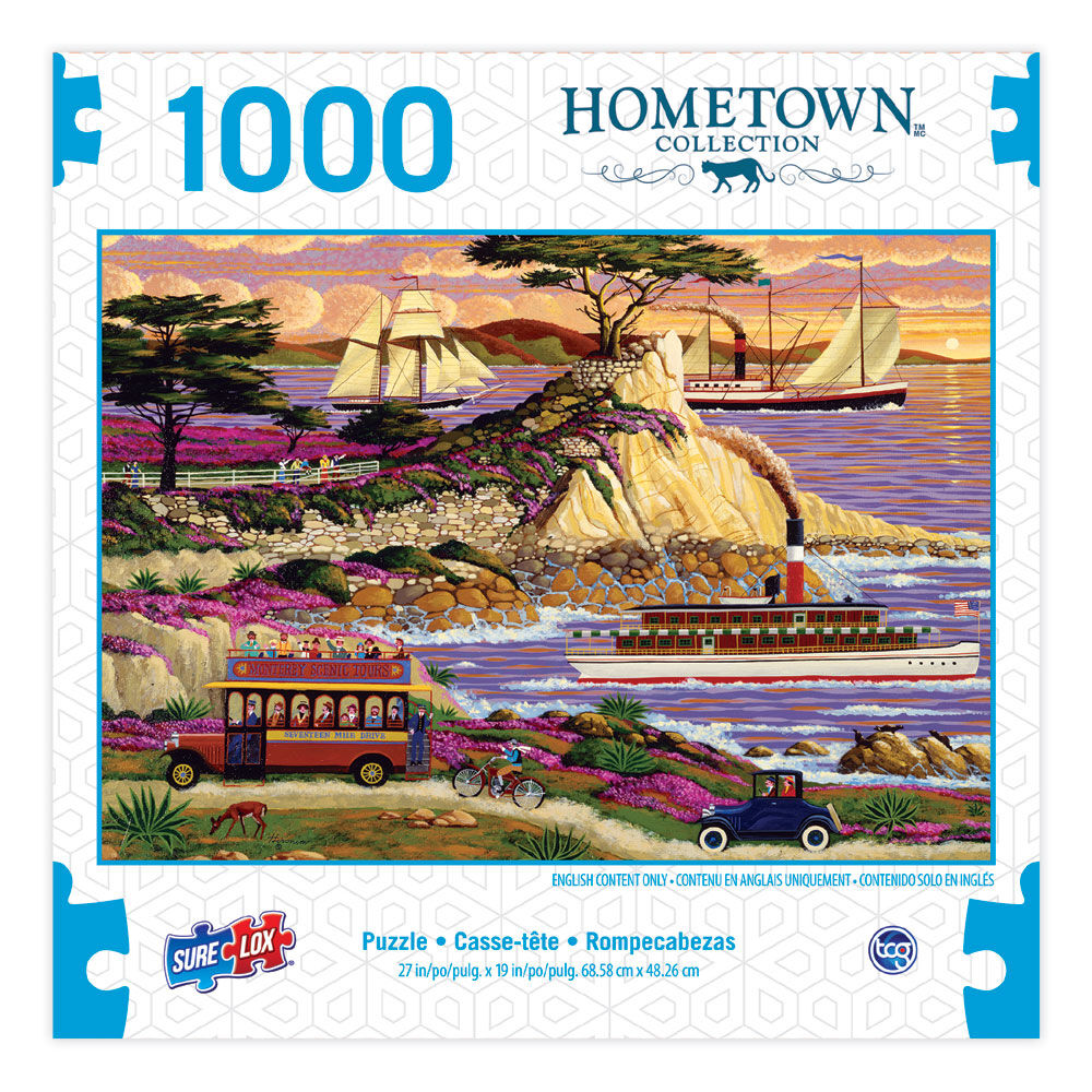 Sure-Lox Puzzles | Hometown Collection | Lone Cypress By Heronim | 1000 Piece Puzzle