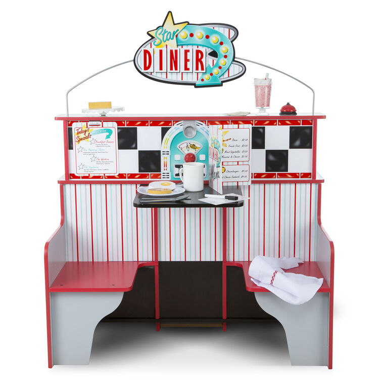 Melissa & Doug - Star Diner Restaurant - les motifs peuvent varier