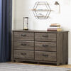 South Shore, 6-Drawer Double Dresser - Fall Oak