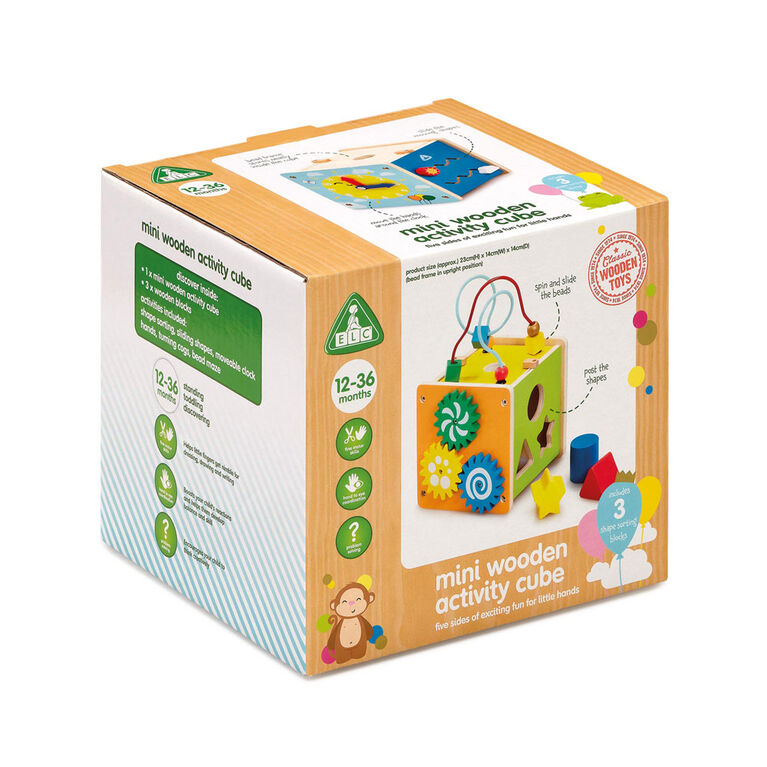 Early Learning Centre Wooden Activity Cube - Édition anglaise - Notre exclusivité