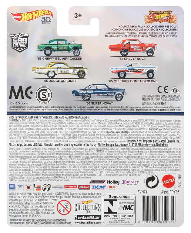 Hot Wheels Car Culture 65 Mercury Comet Cyclone
