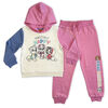 Sweat à capuche et pantalon de jogging 2 pièces Paw Patrol - Blanc cassé/Rose 3T