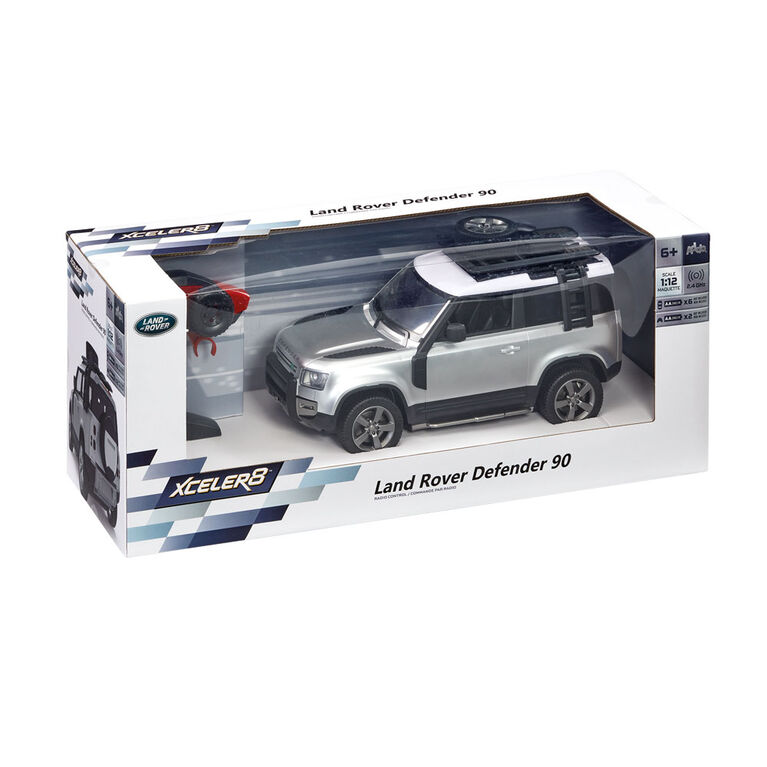 Voiture téléguidée Xceler8 Land Rover Defender 90 à l'échelle 1:12 - Notre exclusivité