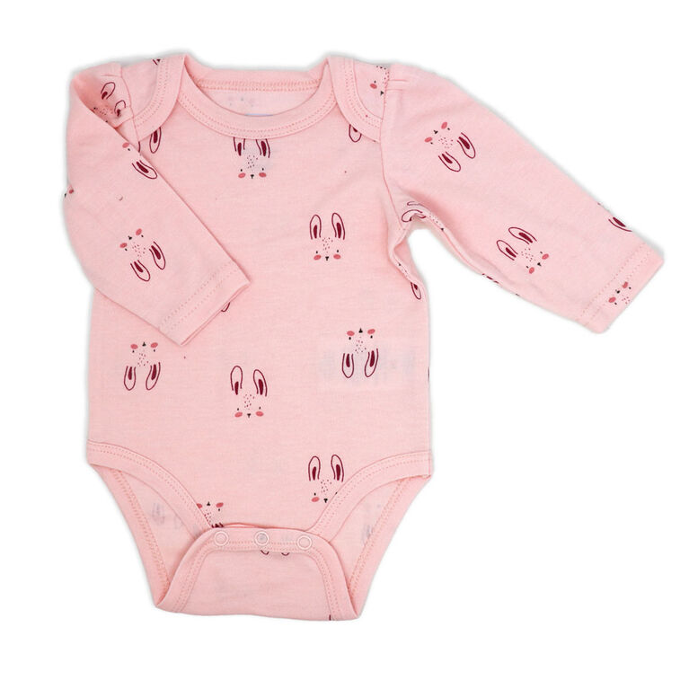 Baby Mode Ensemble 3 pièces en sherpa : Lapin rose
