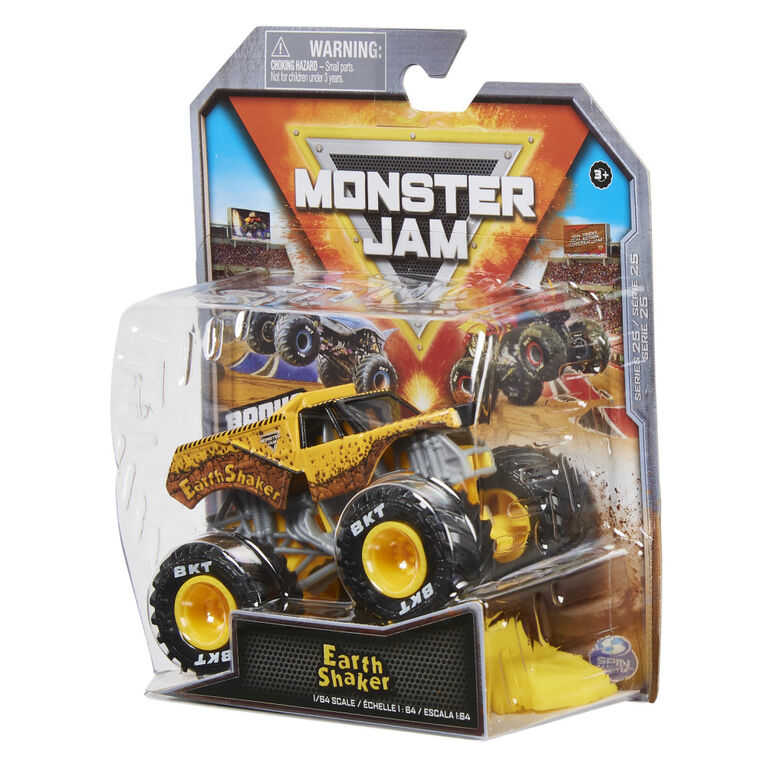 Monster Jam, Official Earth Shaker Monster Truck, Die-Cast Vehicle, 1:64 Scale Monster Jam, Official Earth Shaker Monster Truck, Die-Cast Vehicle, 1:64 Scale