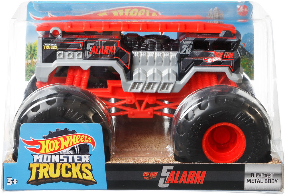 Hot Wheels Monster Trucks 1:24 Scale Die-Cast Assortment Toy Vehicles