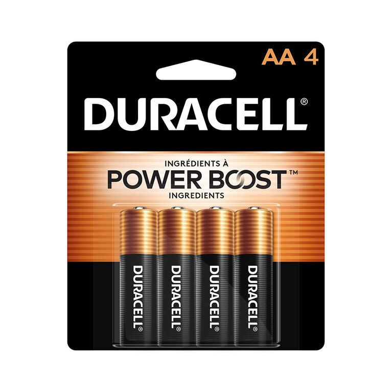 Coppertop Piles AA Duracell - paquet de 4