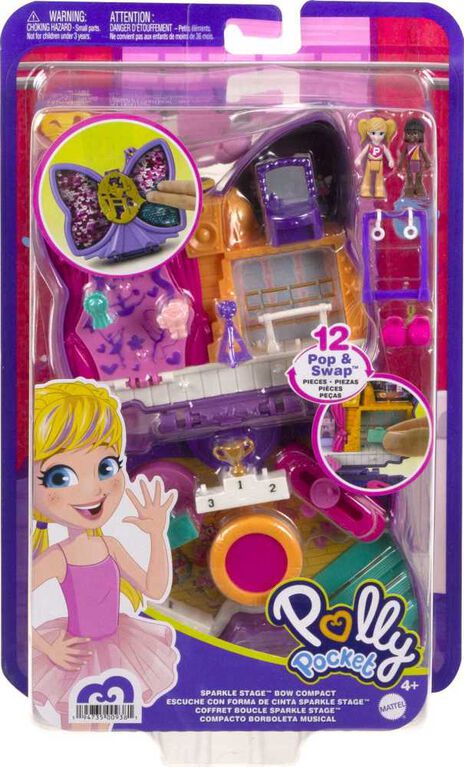 Polly Pocket Sparkle Stage Bow Compact