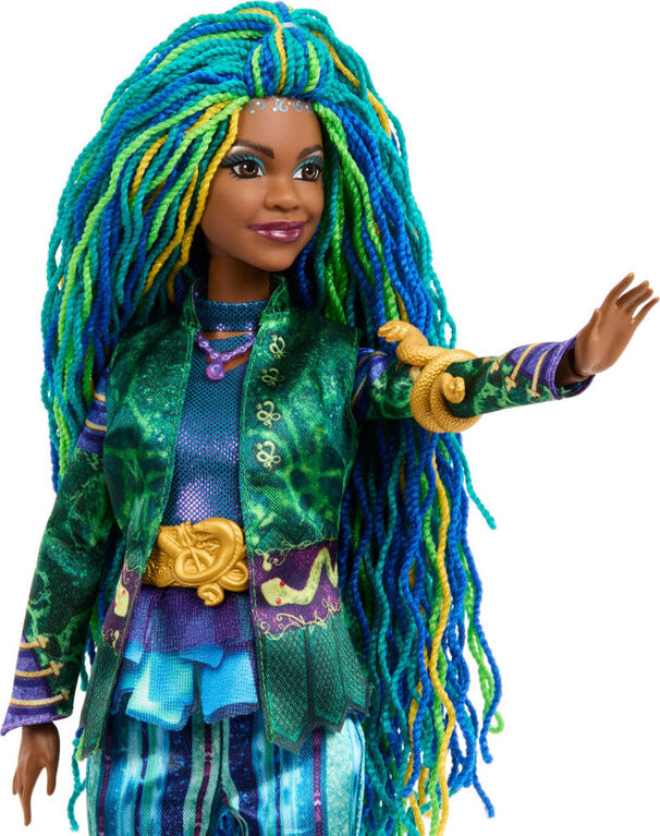 Poupée mode et accessoires ​The Pocket Watch / Descendants: The Rise of Red de Disney de Mattel, Uliana, soeur cadette d'Ursula, avec vêtements et collier inspirés du film