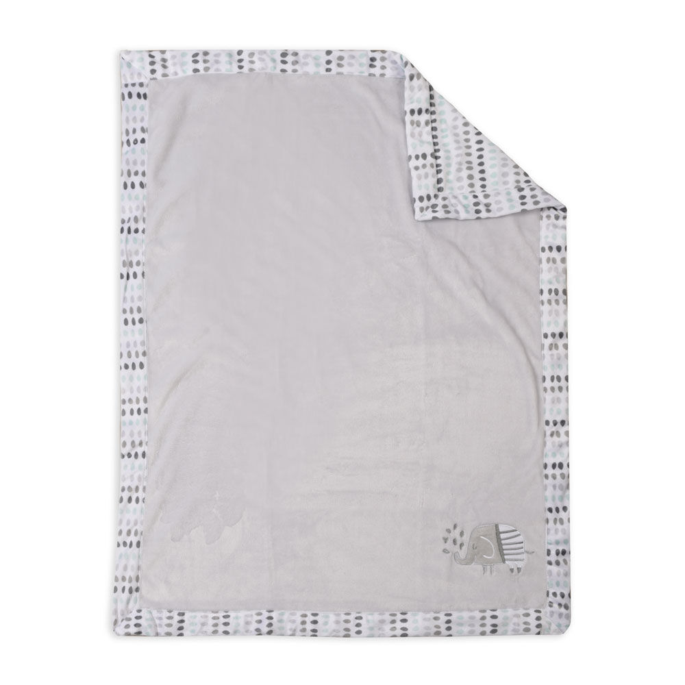 Koala Baby Baby Blanket Grey Applique Elephant