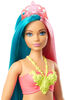 Barbie Dreamtopia Mermaid Doll, 12-inch, Teal and Pink Hair