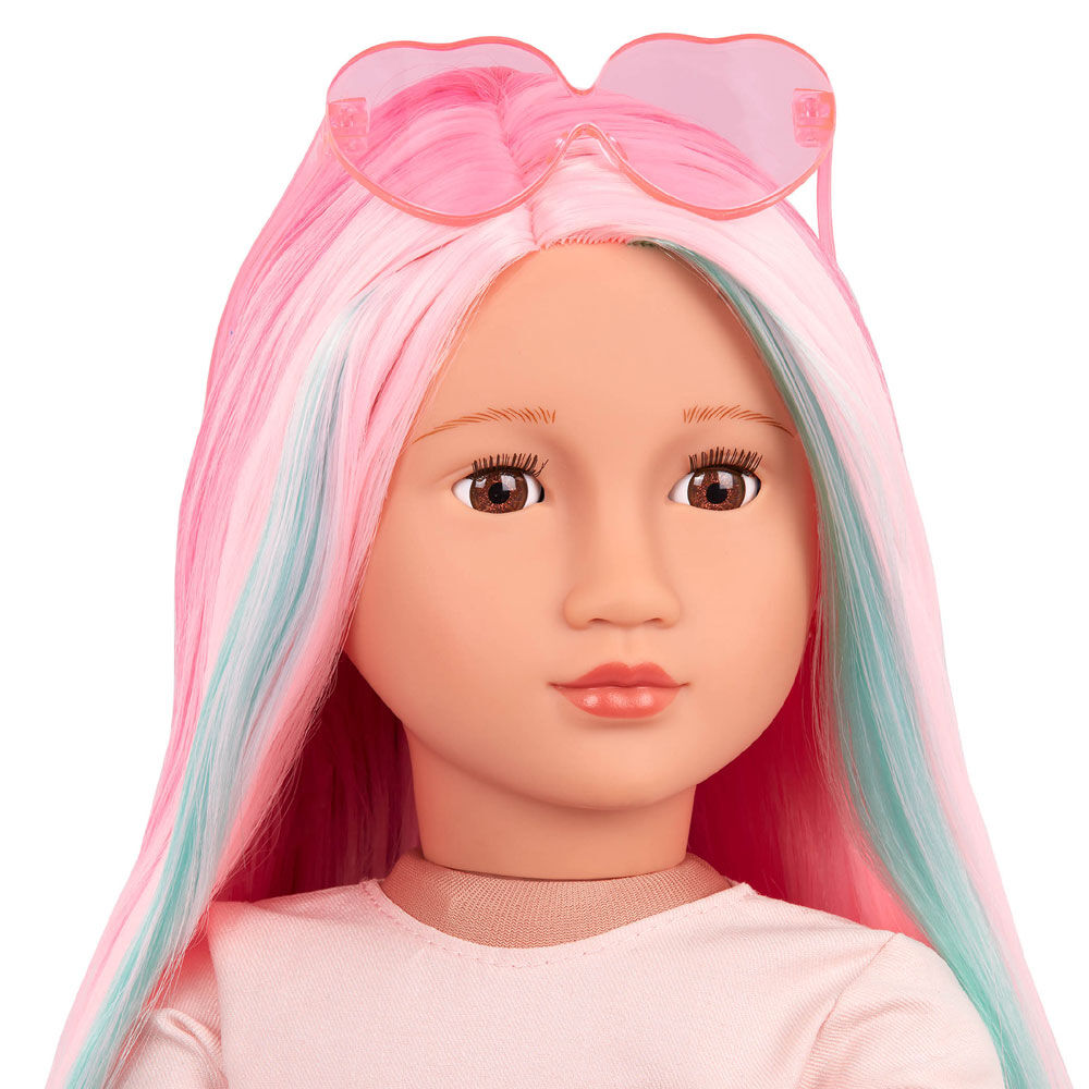 Our Generation Regular Doll Neveah with Hair Clips & Styling Book -  Walmart.com