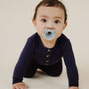 Doddle and Co - The Pop and Go - Silicone Pacifier - 2 Pack - Dove/Coal - 0 to 3 Months