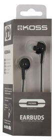 Koss Earbud KEB6 in Ear w/Enhanced Driver & Mic Black