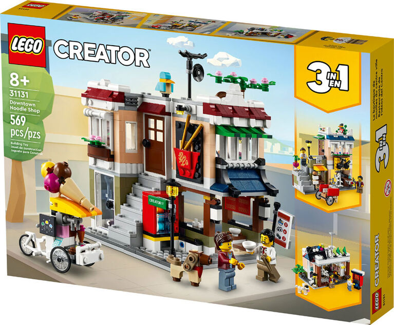 LEGO Creator 3in1 Downtown Noodle Shop 31131 Building Kit (569 Pieces)