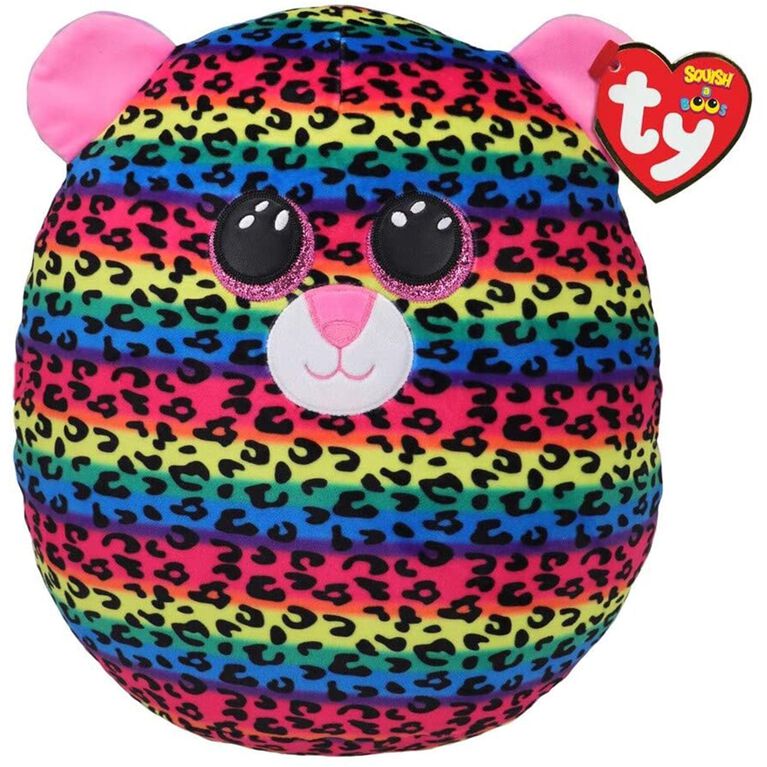 Ty Squish Dotty Multicolor Leopard 14 inch