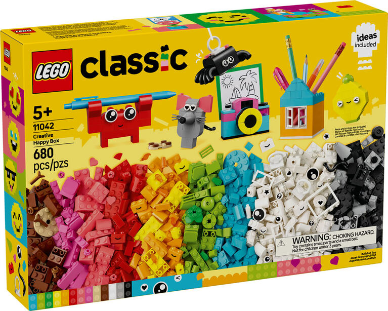 LEGO Classic Creative Happy Box Building Toy Set - Building Blocks Toy for Kids, Boys and Girls - 11042